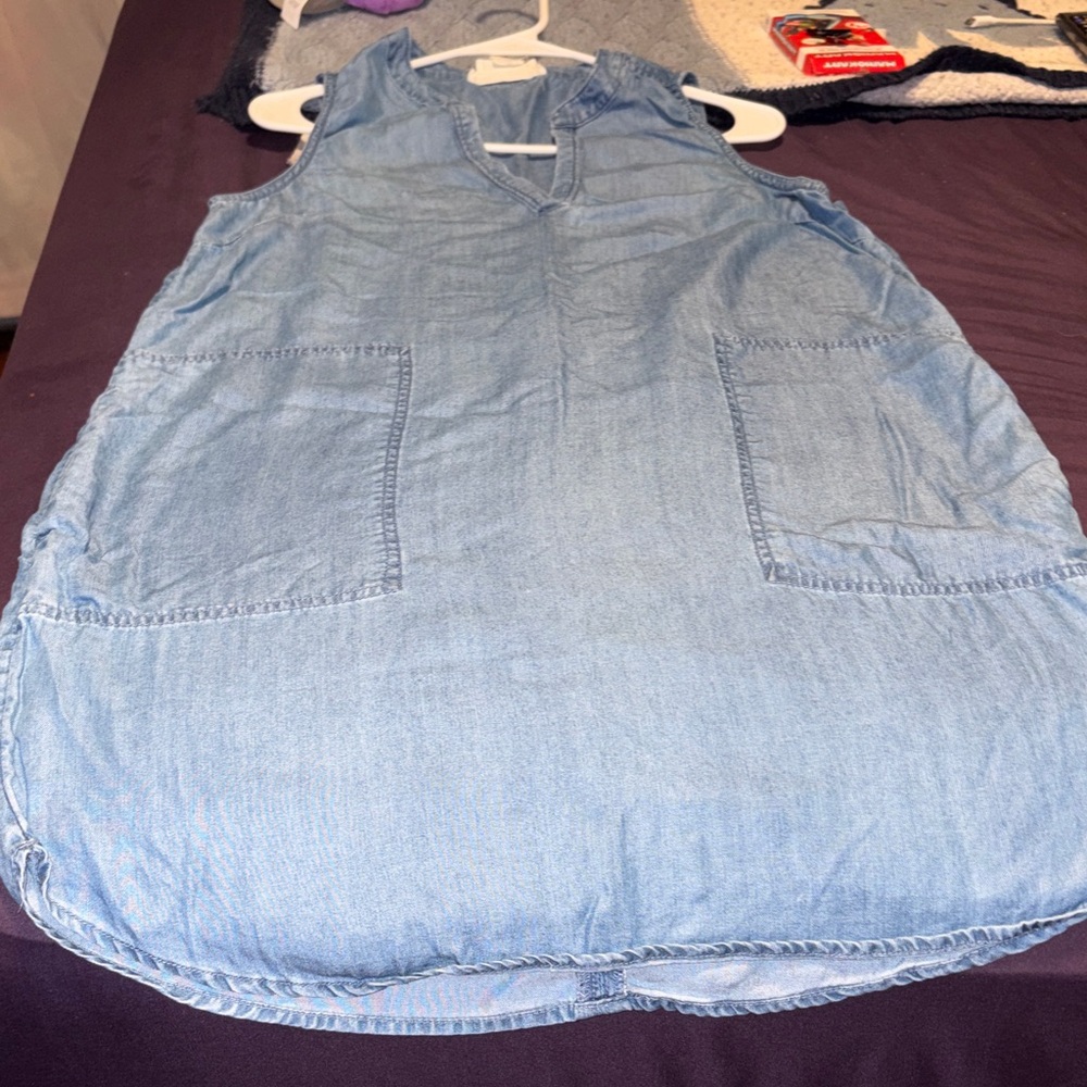 Sleeveless Denim Dress